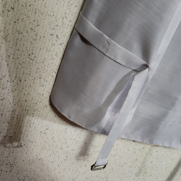 Marc Ferrier Italy Dress Vest Men's Medium Grey Silver Plaid Prom Party Vest - Picture 7 of 11